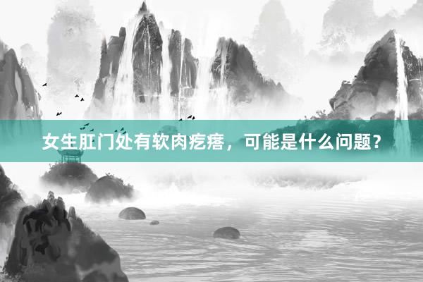 女生肛门处有软肉疙瘩，可能是什么问题？